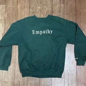 Empathy Dark Green Women's Sweatshirt